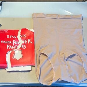 SPANX Beige Higher Power Panties NWT XL
